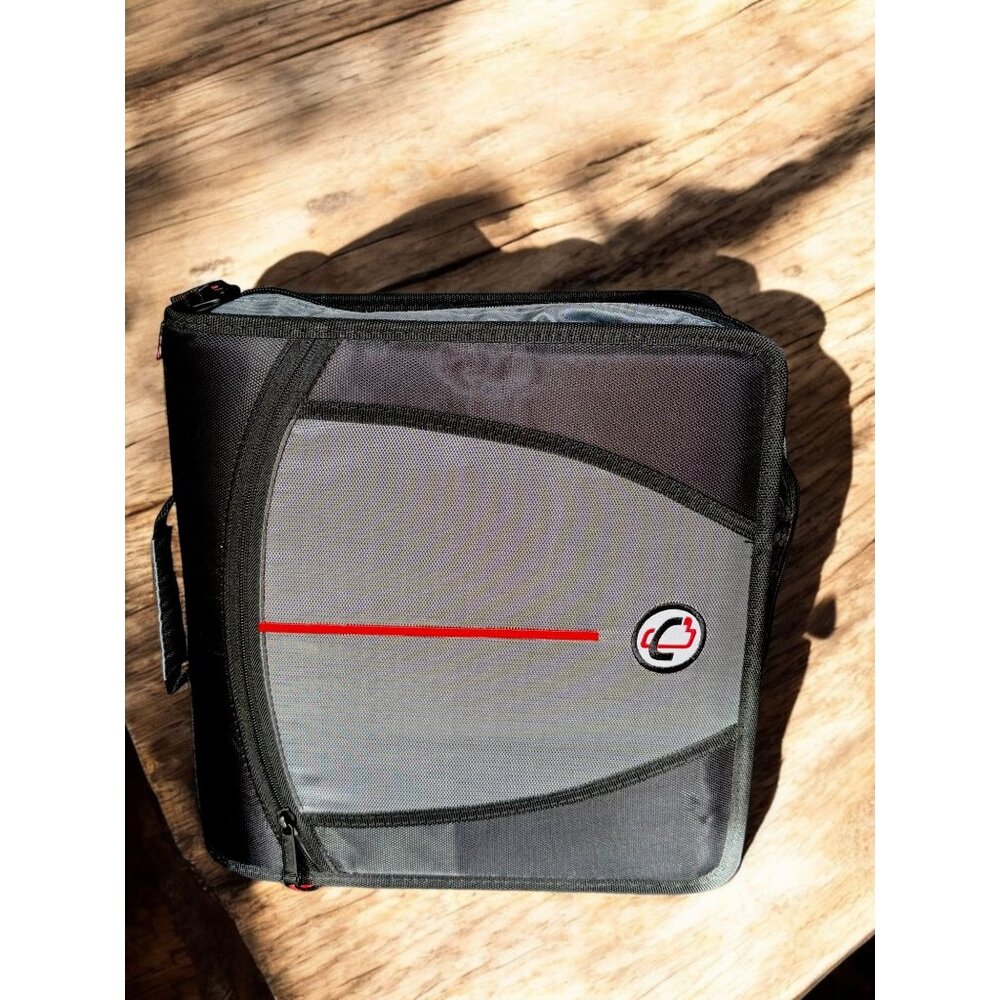 Case It The Mighty Zip Tab 3-Ring Binder 3” Capacity & Expandable File Organizer